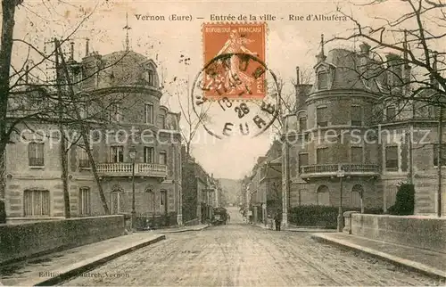 AK / Ansichtskarte Vernon_Eure Entree de la ville Rue d Albufera Vernon Eure