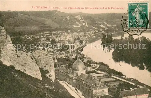 AK / Ansichtskarte Petit_Andely_Le Vue d ensemble sur Chateau Gaillard et la ville Petit_Andely_Le