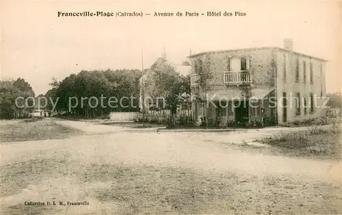 AK / Ansichtskarte Franceville Plage Avenue de Paris Hotel des Pins Franceville Plage