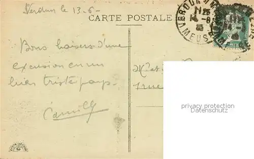 AK / Ansichtskarte Verdun_Meuse Ruines Grande Guerre Rue des Capucins Truemmer 1. Weltkrieg Verdun Meuse