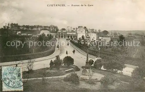 AK / Ansichtskarte Coutances Avenue de la Gare Coutances