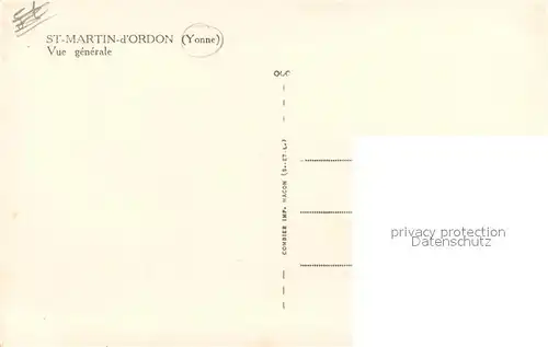 AK / Ansichtskarte Saint Martin d_Ordon Vue generale Saint Martin d Ordon