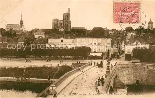 AK / Ansichtskarte Sens_Yonne Entree de la ville par le pont de l Yonne Sens_Yonne