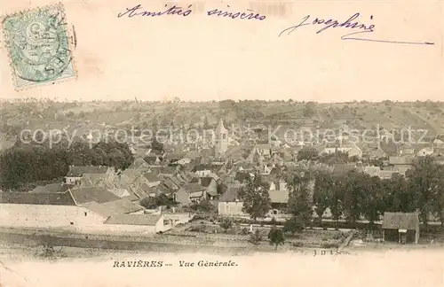 AK / Ansichtskarte Ravieres Vue generale Ravieres