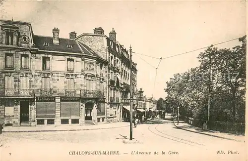 AK / Ansichtskarte Chalons sur Marne Avenue de la Gare 