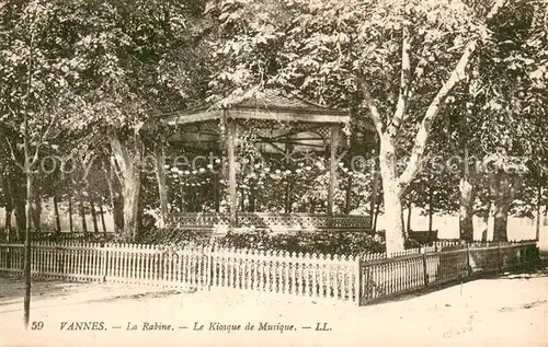AK / Ansichtskarte Vannes La Rabine Kiosque de Musique Vannes