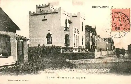 AK / Ansichtskarte Coutainville Une rue de la plage Coutainville