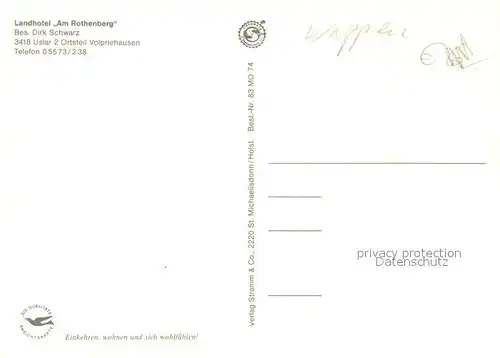 AK / Ansichtskarte Uslar_Solling Landhotel am Rothenberg Uslar_Solling