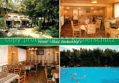 AK / Ansichtskarte Sassenburg Hotel Restaurant Caf? Bad Birkenhof Sassenburg