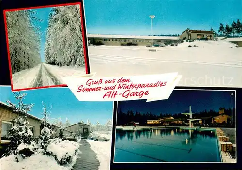 AK / Ansichtskarte Alt_Garge Waldbad Restaurant Schwimmbad Alt_Garge