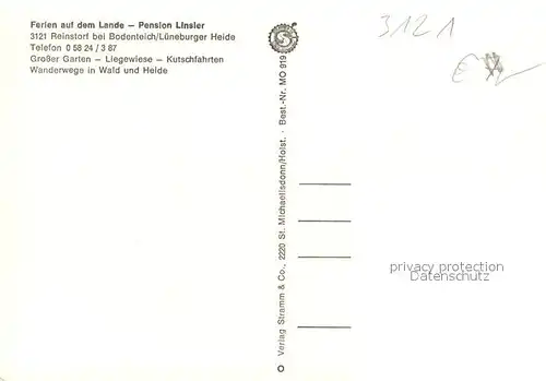 AK / Ansichtskarte Reinstorf_Bodenteich Pension Linsler Ferien auf dem Bauernhof Reinstorf_Bodenteich