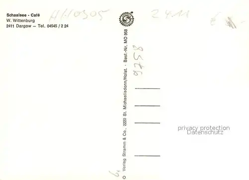 AK / Ansichtskarte Dargow Schaalsee Caf Dargow