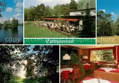 AK / Ansichtskarte Grossburgwedel Hotel Caf? Restaurant Springhorstsee Grossburgwedel