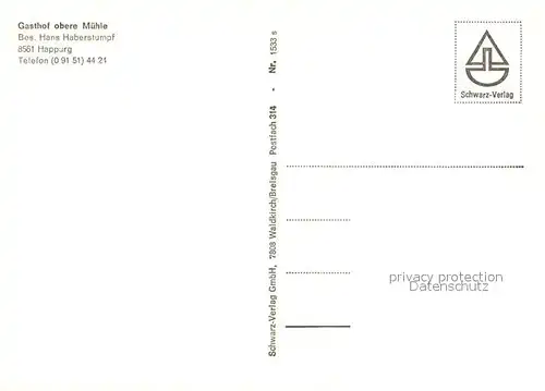 AK / Ansichtskarte Happurg Gasthof obere M?hle Happurg