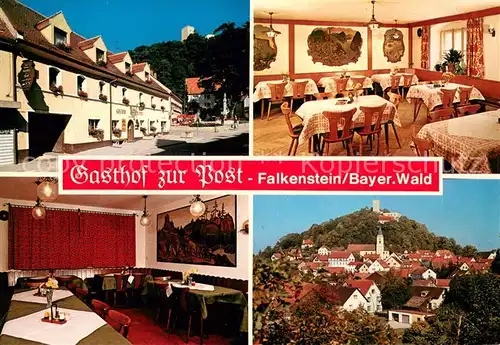 AK / Ansichtskarte Falkenstein_Bayerischer_Wald Gasthaus zur Post  