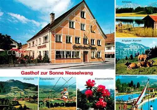 AK / Ansichtskarte Nesselwang Gasthof Sonne Nesselwang