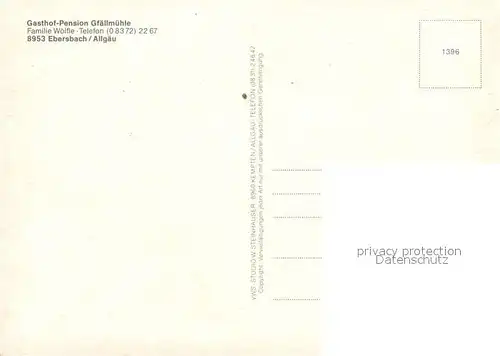 AK / Ansichtskarte Ebersbach Musbach Gasthaus Pension Gf?llm?hle Ebersbach Musbach