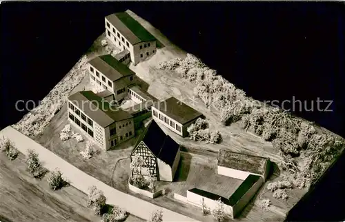 AK / Ansichtskarte Kirchaehr_Westerwald Karlsheim Modell des Erweiterungsbaus Kirchaehr_Westerwald