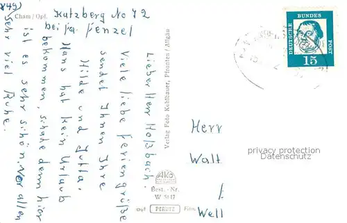 AK / Ansichtskarte Cham_Oberpfalz Panorama Cham Oberpfalz