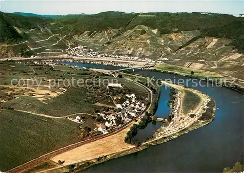 AK / Ansichtskarte Nehren_Mosel Campingplatz Nehren Fliegeraufnahme Nehren Mosel