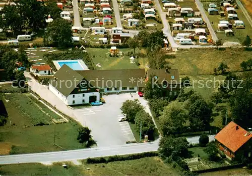 AK / Ansichtskarte Reinsdorf_Apelern Dorfkrug Reinsdorf mit Campingplatz Fliegeraufnahme Reinsdorf_Apelern