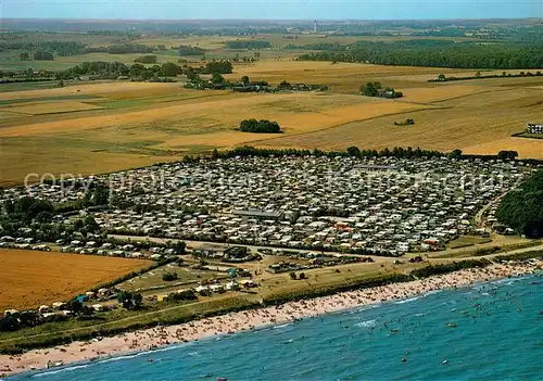 AK / Ansichtskarte Neukirchen_Oldenburg Camping Rosenfelder Strand Textil Fliegeraufnahme Neukirchen Oldenburg