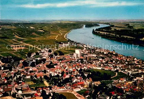 AK / Ansichtskarte Nierstein_Rhein Fliegeraufnahme Nierstein_Rhein