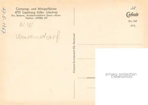 AK / Ansichtskarte Lippborg Fliegeraufnahme Lippborg