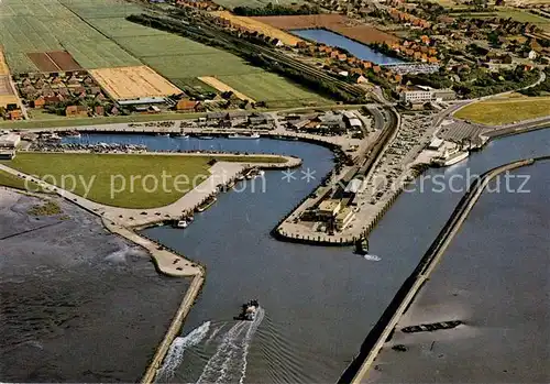 AK / Ansichtskarte Norddeich_Ostfriesland Fliegeraufnahme Norddeich Mole Norddeich_Ostfriesland