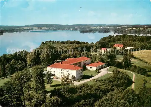 AK / Ansichtskarte Krummsee_Holstein Klinik Haengebargshorst Fliegeraufnahme Krummsee_Holstein