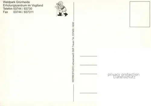 AK / Ansichtskarte Gruenheide_Vogtland Waldpark Gruenheide Fliegeraufnahme Gruenheide_Vogtland