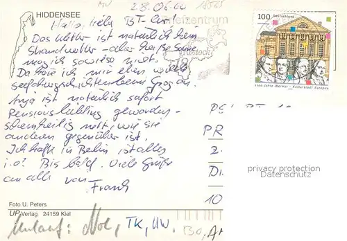 AK / Ansichtskarte Neuendorf_Hiddensee Fliegeraufnahme Neuendorf Hiddensee