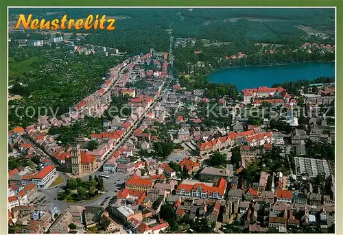 AK / Ansichtskarte Neustrelitz Fliegeraufnahme Neustrelitz
