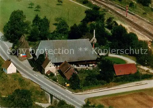 AK / Ansichtskarte Burg_Kirchzarten Schwarzwaldgasthof Himmelreich Fliegeraufnahme 