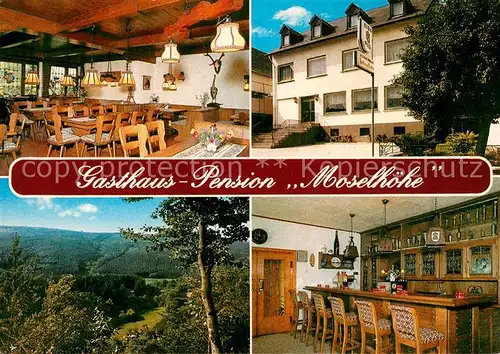 AK / Ansichtskarte Liesenich Gasthaus Pension Moselhoehe Gaststube Panorama Bar Liesenich