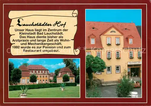 AK / Ansichtskarte Bad_Lauchstaedt Lauchstaedter Hof  Bad_Lauchstaedt