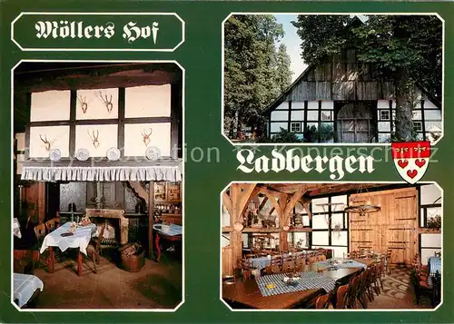 AK / Ansichtskarte Ladbergen Altes Gasthaus Moellers Hof Gastraeume Ladbergen