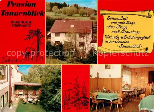 Braunlage Pension Tannenblick Liegewiese Gaststube Braunlage