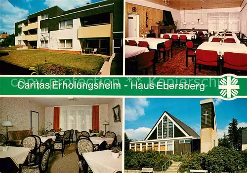 Braunlage Caritas Erholungsheim Haus Ebersberg Gastraeume Kapelle Braunlage