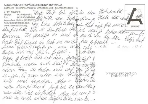 Neustadt_Sachsen Asklepios Orthopaedische Kinik Hohwald Details Neustadt_Sachsen