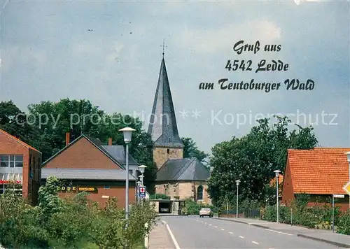 Ledde Ortspartie mit Kirche Ledde