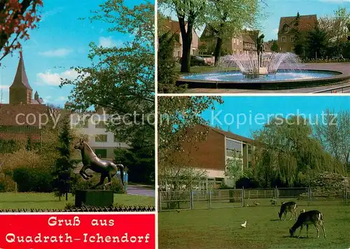 Ichendorf Kirchturm Statue Brunnen Tiergehege Ichendorf