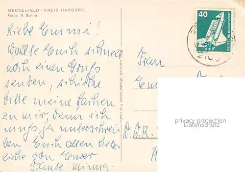 Meckelfeld Ortsansichten mit Kirche Meckelfeld