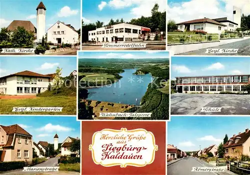 Kaldauen Kath Kirche Sommerrodelbahn Ev Kirche und Kindergarten Wahnbach Talsperre Schule Marienstr Roemerstr Kaldauen