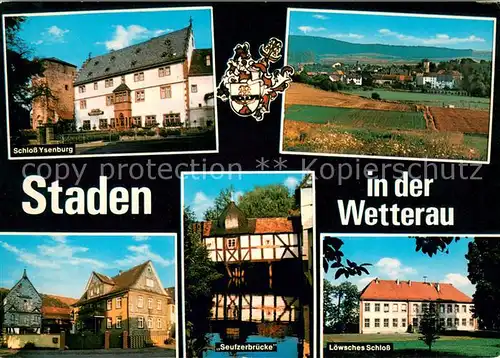 Staden Hotel Restaurant Schloss Ysenburg Panorama Seufzerbruecke Loewsches Schloss Staden