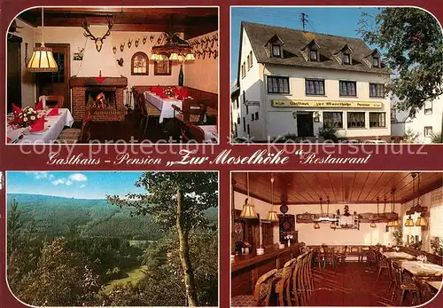 Liesenich Gasthaus Pension Zur Moselhoehe Restaurant Kaminzimmer Liesenich