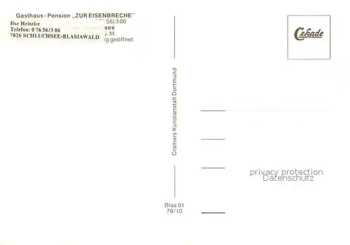 Blasiwald Gasthaus Pension Zur Eisenbreche Gastraeume Bar Blasiwald