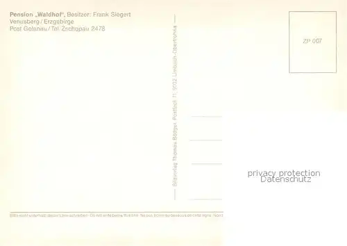 Venusberg_Zschopau Pension Waldhof Venusberg Zschopau