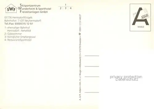 Neuhermsdorf Ehem Bahnhof Hermsdorf Gaestezimmer Kgl Empfangssaal Restaurant Sporthotel Neuhermsdorf