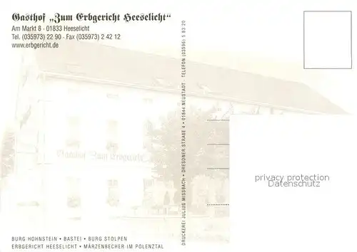 Heeselicht_Sebnitz Gasthof Zum Erbgericht Heeselicht Schloss Ruinen Heeselicht Sebnitz